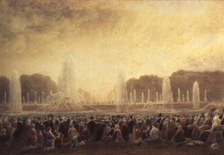 The Fountains at Versailles od Frederick Nash