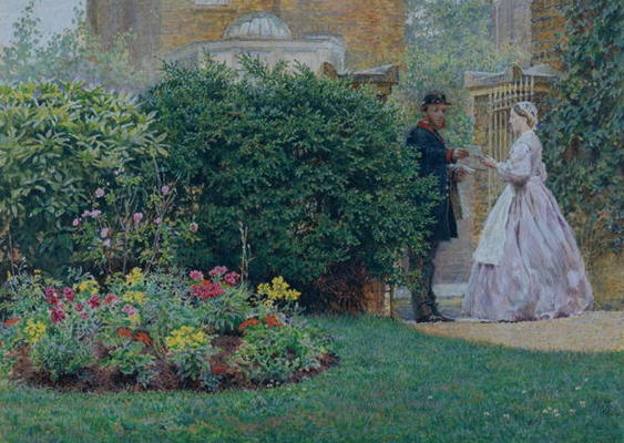 My Front Garden, 1864 (w/c & gouache on paper) od Frederick Walker