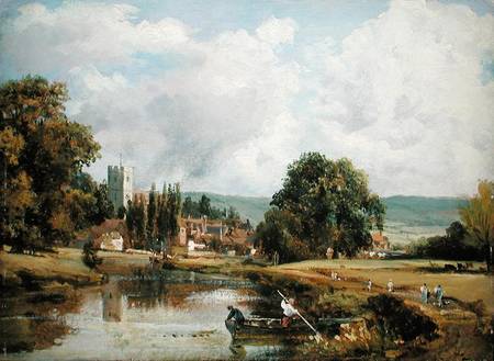 Aylesford, Kent, from the River Medway od Frederick Waters Watts