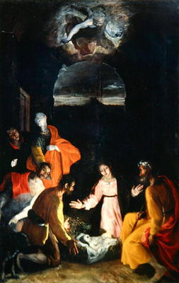 Adoration of the Shepherds, 1590 (oil on canvas) od Frederico (Fiori) Barocci
