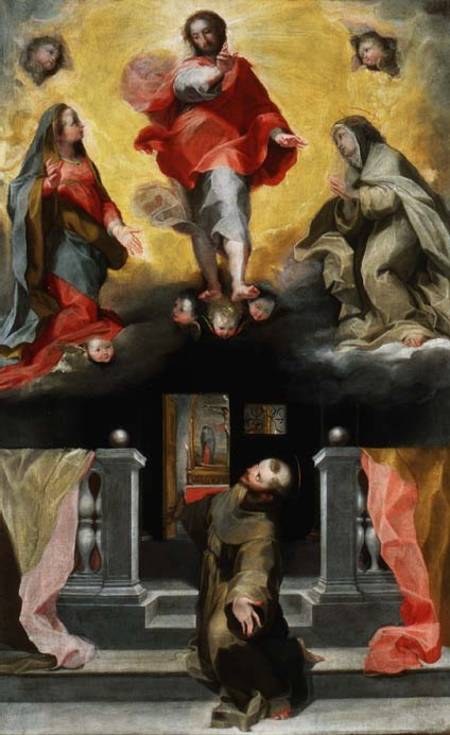 Christ Forgiving St. Francis in a Vision od Frederico (Fiori) Barocci