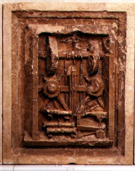 Plaque depicting a winch od Frederico (Fiori) Barocci