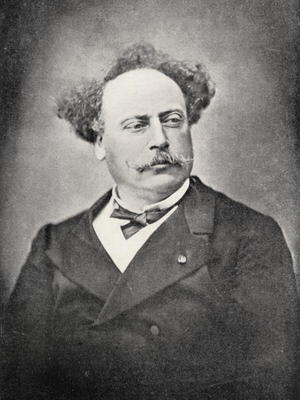 Alexandre Dumas Fils (1824-95) (b/w photo) od French Photographer, (19th century)