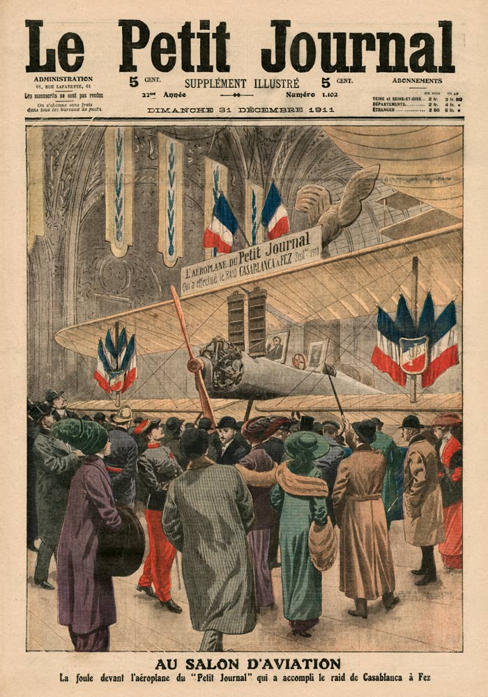 At the Aircraft Salon, illustration from ''Le Petit Journal'', supplement illustre, 31st December 19 od French School