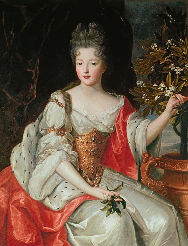 Portrait of Louise-Francoise de Bourbon (1673-1743) late 17th century od French School