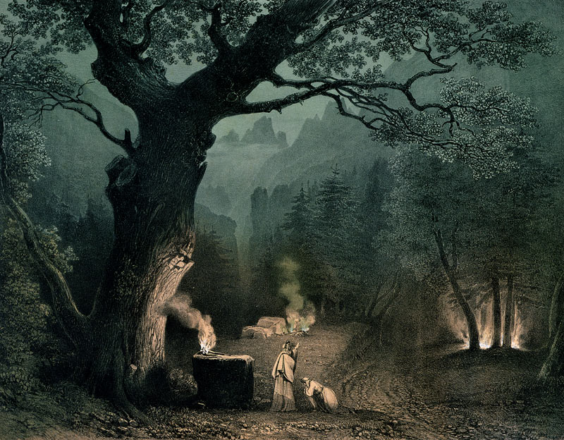 The Sacred Grove of the Druids, from the opera ''Norma'' by Vincenzo Bellini (1802-35) od French School