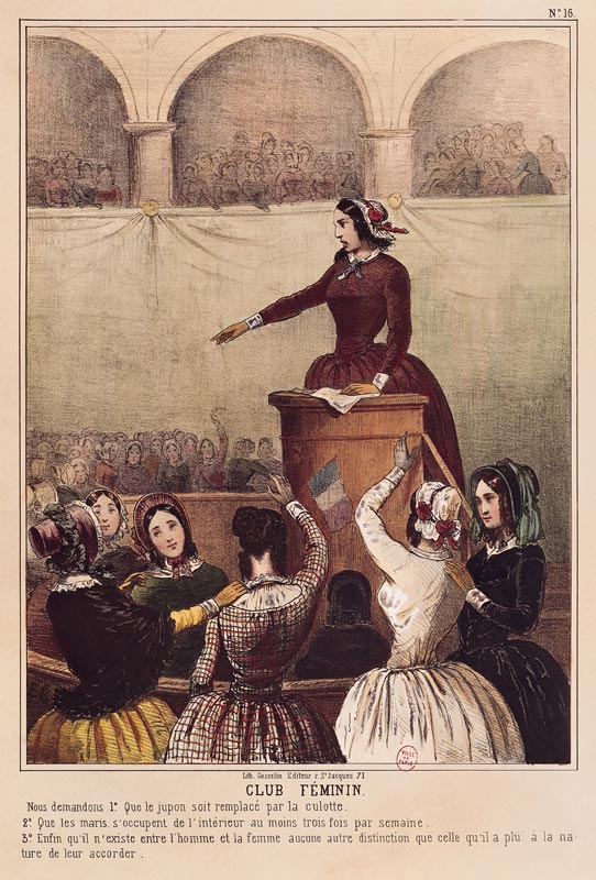 Women''s Club, c.1848 od French School