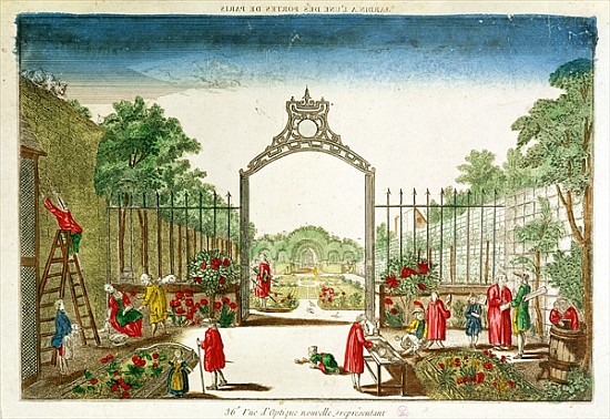 A Market Garden at One of the Gates of Paris od French School