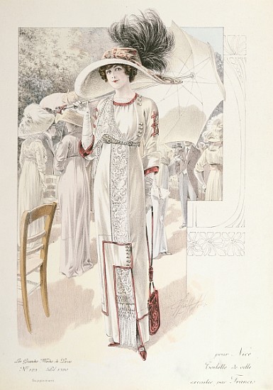 A town dress, from ''Les Grandes Modes de Paris'' () od French School