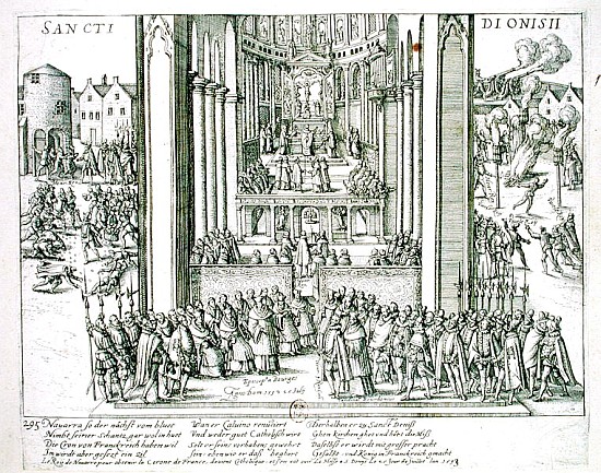 Abjuration of Henri IV (1553-1610) at St. Denis on 15th July 1593 od French School