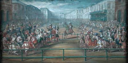 Carousel of Amazons in 1682 od French School