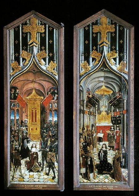 The Coronation of David and Louis XII (1462-1515) od French School