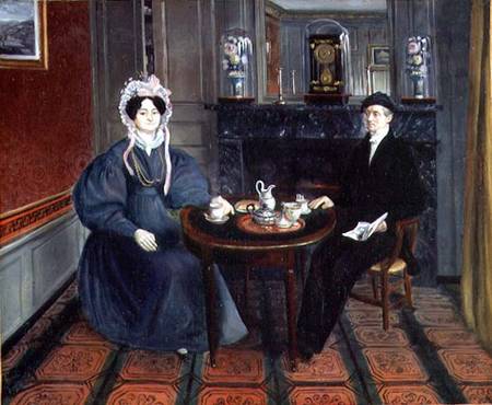 Couple Having Tea od French School
