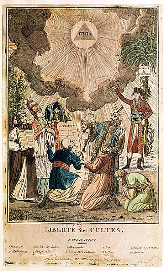 Decree Instituting the Freedom of Worship, November 1799 od French School