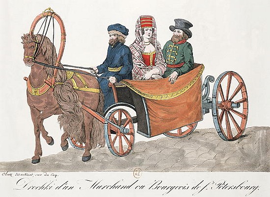 Droshky of a St. Petersburg Merchant od French School