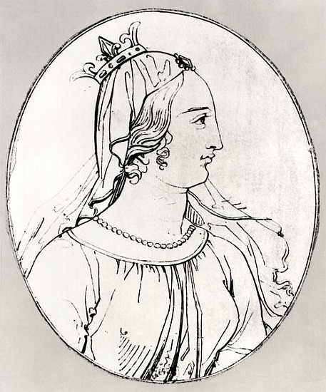 Eleanor of Aquitaine (c.1122-1204)  (detail of 158139) od French School
