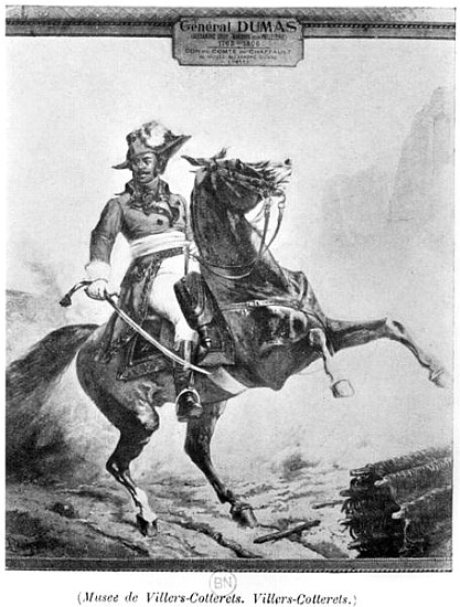 Equestrian portrait of Thomas Alexandre Dumas (1762-1806) also known as Alexandre Davy de la Paillet od French School