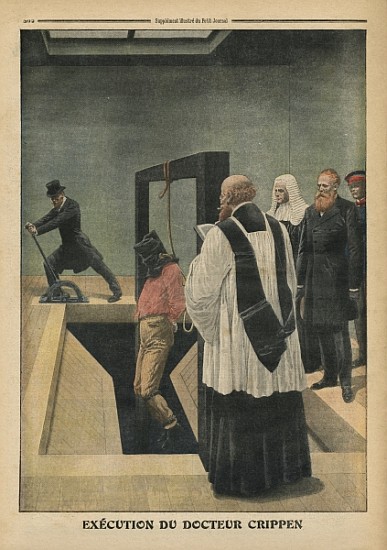 Execution of Doctor Crippen, illustration from ''Le Petit Journal'', supplement illustre, 4th Decemb od French School