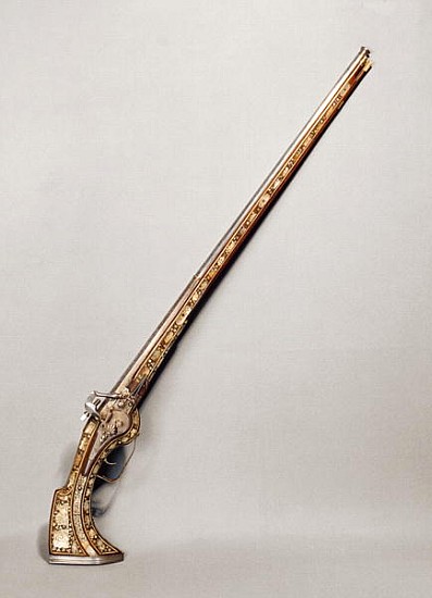 Flintlock rifle (wood & metal) od French School