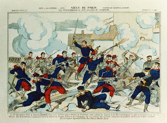 General Ducrot (1817-82) at the Battle of Champigny, 29th January od French School