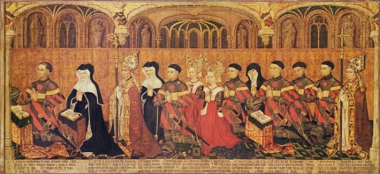 Jean I Jouvenel des Ursins (1360-1431) with his wife, Michelle de Vitry (d.1456) and their family, 1 od French School