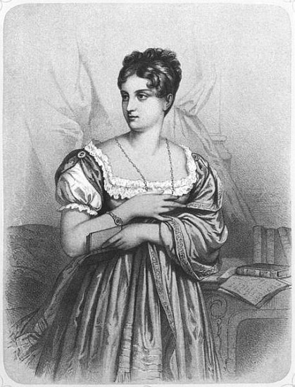 Mademoiselle George; engraved by J. Champagne od French School