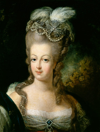 Portrait of Marie-Antoinette de Habsbourg-Lorraine (1750-93) od French School