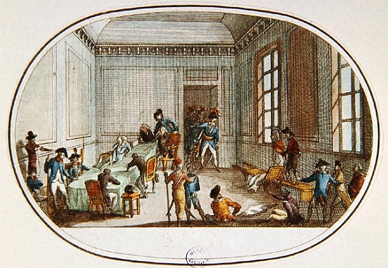 Maximilien de Robespierre (1758-94) injured in the antechamber of the Comite de Salut Public, 10 The od French School