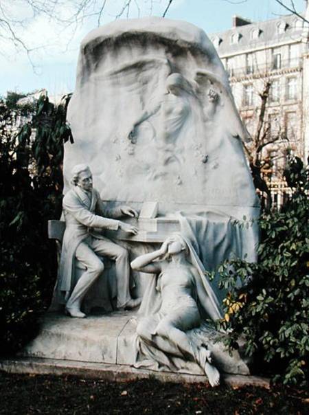 Monument to Frederic Chopin (1810-49) od French School