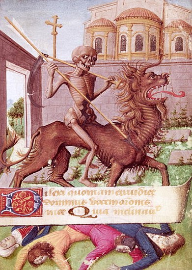 Ms 89 fol.88 The Triumph of Death, from a Book of Hours od French School