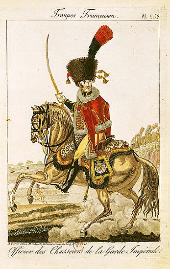 Officer of the Hussars of the Imperial Guard during the First Empire od French School
