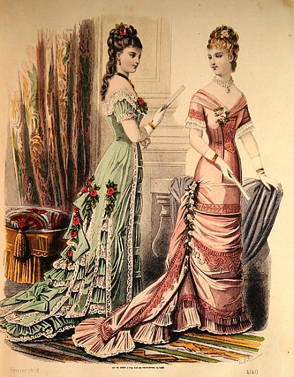 Paris fashion, from ''Journal des Demoiselles'' published Dupuy Paris od French School