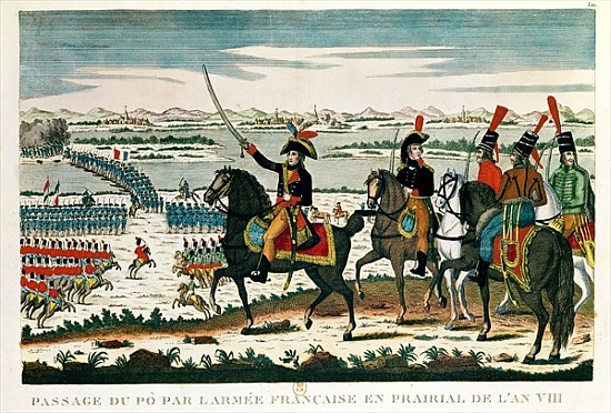 Passage to Po, before the Battle of Marengo, Prairial, Year VIII od French School