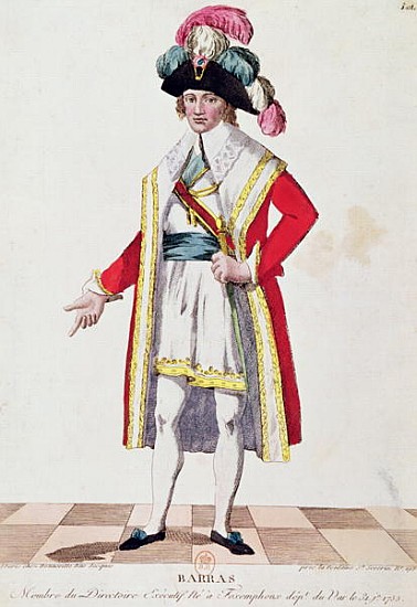 Paul Francois Jean Nicolas (1755-1829) Vicomte de Barras od French School