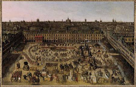 The Place Royale and the Carrousel in 1612 od French School