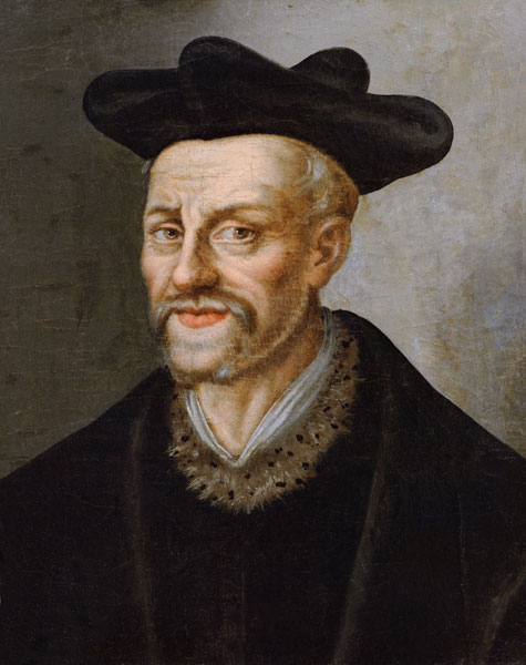 Portrait of Francois Rabelais (c.1494-1553) od French School