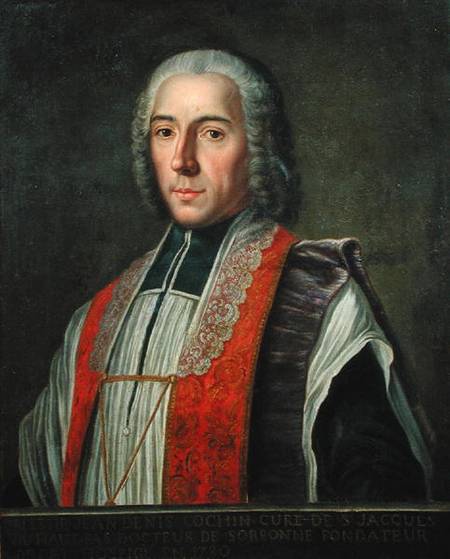 Portrait of Jacques Denis Cochin (1726-83) Founder of the Hopital Saint-Jacques od French School