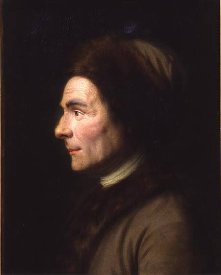 Portrait of Jean-Jacques Rousseau (1712-78) od French School