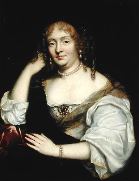 Portrait of Marie de Rabutin-Chantal (1626-97) Marquise de Sevigne od French School