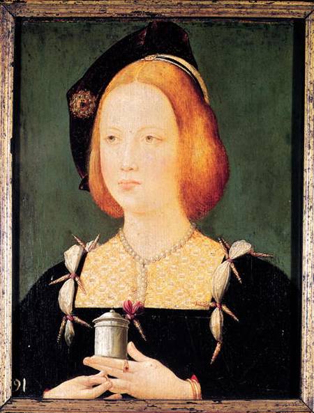 Portrait of Mary of England (1496-1533) wife of Louis XII (1494-1533) od French School