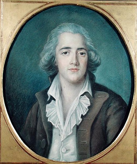 Portrait of Francois Rene (1768-1848) Vicomte de Chateaubriand, c.1786 od French School