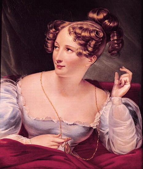 Portrait of Harriet Smithson (1800-54) od French School