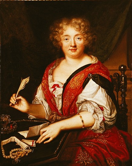 Portrait of Madame de Sevigne Writing od French School