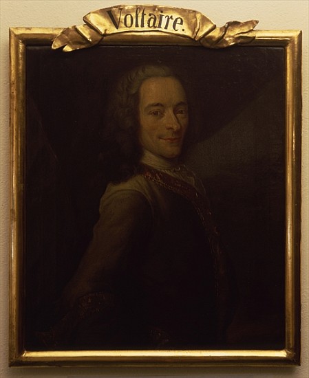 Portrait of Voltaire od French School