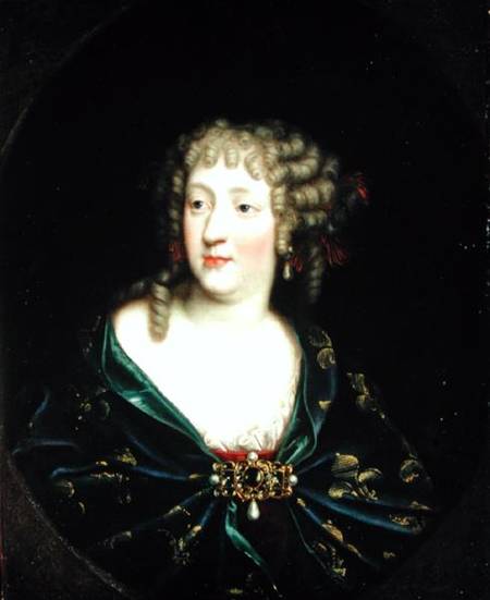 Portrait of Queen Marie-Therese of France (1638-83) od French School