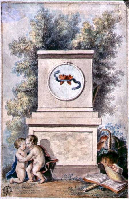 Putti at the Monument of Love od French School