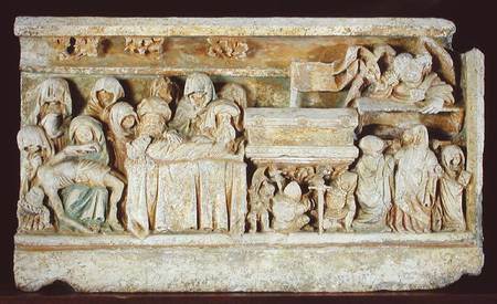 Relief depicting Scenes from the Passion of Christ: Pieta, the Entombment and the Holy Women at the od French School