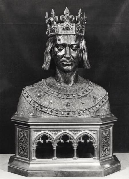 Reliquary bust of St. Louis (1214-70) od French School
