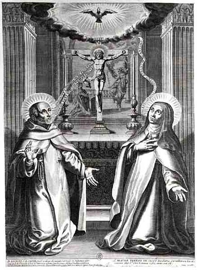 St. John of the Cross and St. Theresa of Avila od French School