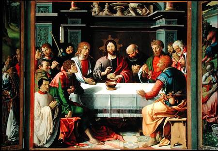 The Last Supper, central panel from the Eucharist Triptych od French School